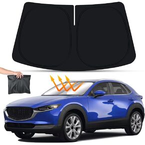 سيارة الشمس الظل لمازدا CX-30 CX30 2020 2021 2022 2023 2024 SUV اكسسوارات السيارات الداخلية الزجاج الأمامي ظلة طوي العزل عاكس حامي المظلة نافذة الستائر غطاء قناع in Saudi Arabia