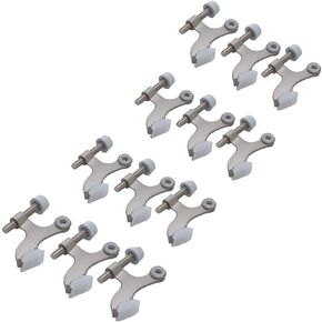 ABA 12-pack Hinge Pin Satin Nickel Heavy Duty Door Stops - 12 Hinge Pin Door Stop Hardware