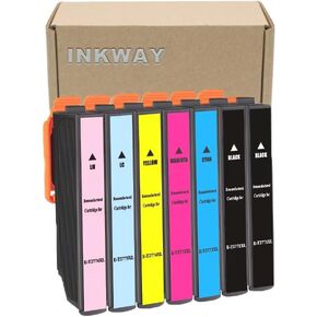 Remanufactured Ink Cartridge Replacement for Epson 277XL 277 T277XL to use with XP-960 XP-970 XP-850 XP-860 XP-950 Printer, (2 Black, 1 Cyan, 1 Magenta, 1 Yellow,1 Light Cyan,1 Light Magenta)
