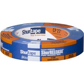 Shurtape CP 27 14-Day ShurRELEASE Painter's Tape, Multi-Surface, 36mm x 55m, Blue, 1 Roll (202879)
