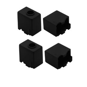 Kobra 2 Heater Block Cover(4Pcs), Extruder Heating Silicone Sock High Temperature Resistant Thermal Insulation Reduce Heat Loss, Also for Kobra 2 Pro/Plus/Max, 3D Printer Accessories