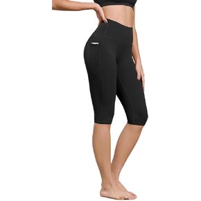 ODODOS ODCLOUD Buttery Soft Lounge Yoga Capris with Pockets for Women, 14" / 19" / 21" High Waist Capri Leggings