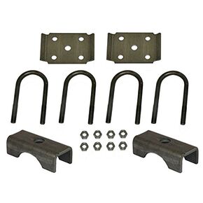 U-Bolt Mounting Kit for 3,500 lb Trailer Axles with 2-3/8 Inch Round Tube Diameter