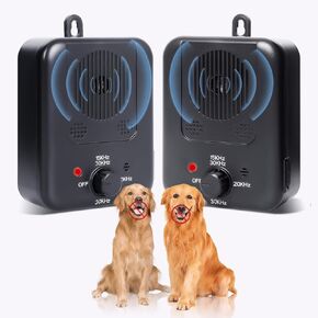 Anti Barking Devices, 2 Pack Dog Bark Stop Devices with 3 Modes, Rechargeable Ultrasonic Dog Barking Deterrent Devices in Kuwait