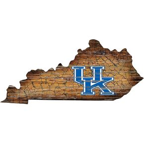 Fan Creations NCAA Kentucky Wildcats Unisex University of Kentucky Mini Roadmap State Sign, Team Color, 12 inch