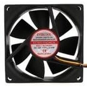 Evercool DC 24V Fan 80 x 80 x 25mm (3.15 x 3.15 x 0.98 inch) Ball Bearing Fan