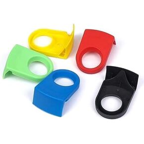 5Pcs Random Colors Beer Snap Plastic Drinking Clips Bottle Buckle Application: Bar Mini Beer Bottle Holder Clips Wine Cocktail Goblet Glass Birthday Wedding Party Holders and Dispensers