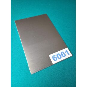 .125 6061 T6 Aluminum Sheet Metal Plate. 12" x 12" Its Mechanical Properties Make it Ideal for a Wide Range of Applications. Building Products, Electrical Products, Piping, and Recreational Products.