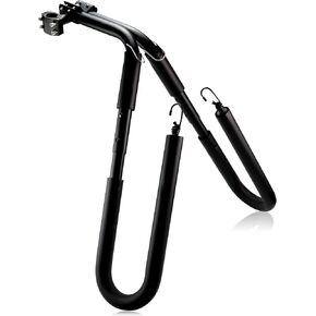 Adjustable Surfboard Bike Rack - Easy to Remove Bike Surfboard Carrier Bracket for Surfboard (Black