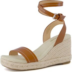 CUSHIONAIRE Women's Chico One Band Espadrille Wedge Sandal +Memory Foam