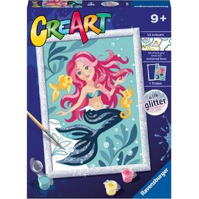 Ravensburger Enchanting Mermaid Paint by Numbers Kit for Kids - 23568 - Painting Arts and Crafts for Ages 9 and Up