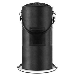 Boat Trash Can with 6 Clips, 100% Odor & Leak Resistant Easy to clean Portable Boat Garbage Can Compatible with 10-13 Gal Garbage Bag, Fishing, Pontoon Boat, Sandbar Camping Accessories