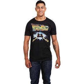 Popfunk Back to The Future Delorean Logo Men's T Shirt Collection