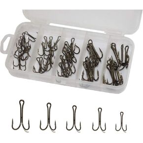 Double Fishing Hooks Frog Hooks High Carbon Steel Barbed Hooks for Saltwater and Freshwater