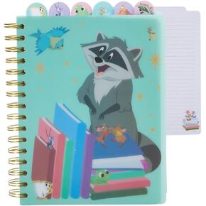 Innovative Designs Disney Princess Journal Notebook, Spiral Bound, 144 Lined Pages, 8 x 7 inches, Light Green, Disney Princess Movie Characters