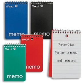 Mead Memo Book Spiral 3 In. X 5 In. pack of 24