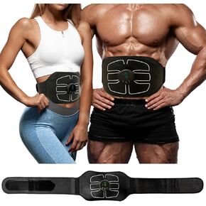 Ab Stimulator Muscle Toner: Abs Stimulator Abdominal -Ab Belt Muscle Stimulator workout Black