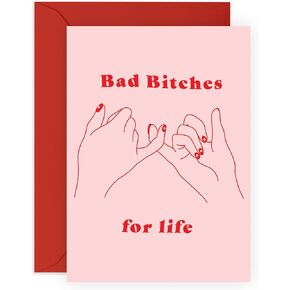 CENTRAL 23 Friend Birthday Card Female - Best Friend Birthday Cards For Her - Sister Birthday Card - Friendship Gifts For Women - Comes With Stickers - Galentines Day Card