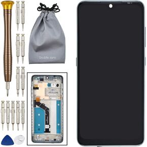 LCD Screen Touch Digitizer Screen with Screen Frame Replacement for Nokia 7.2 Gray Nokia 6.2 TA-1193 TA-1178 TA-1196 TA-1181