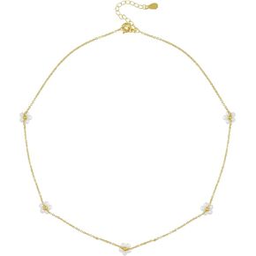 Sacina Gold Dainty Daisy Flower Choker, Flower Necklace, Daisy Necklace, Y2k Aesthetic Necklace, Gold Dainty Necklace, Christmas Jewelry Gift for Women