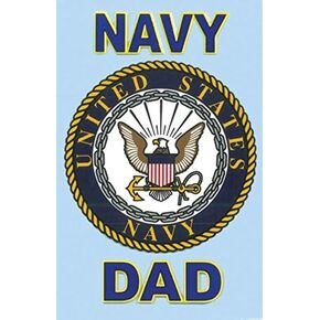 Navy Dad 2.75"x4.25" Decal