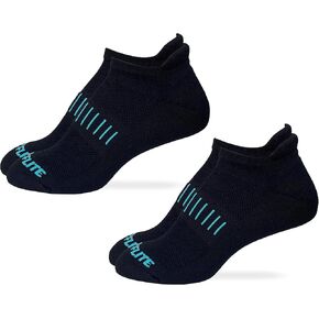 Top Flite Womens Ultra Dri Low Cut Heel Tab Athletic Sport Socks 2 Pair Pack