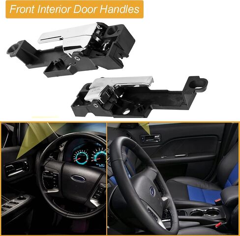 استبدال زوج مقبض الباب الداخلي للسائق الأمامي من NPAUTO لسيارة Ford Fusion 2006 2007 2008 2009 2010 2011 2012، 06-11 Mercury Milan، 07-12 Lincoln MKZ، 6E5Z5422601A in Saudi Arabia