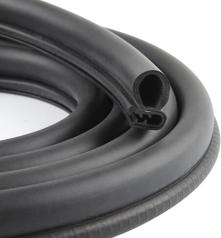 20FT Car Door Seal Strip with Top Bulb, PVC Plastic Trim with EPDM Rubber Seal, Easy to Install for Cars, Boats, RVs, Trucks, and Home Applications in Saudi Arabia
