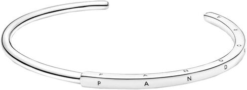 Pandora Jewelry Signature I-D Open Bangle Bracelet for Women, With Gift Box in Saudi Arabia