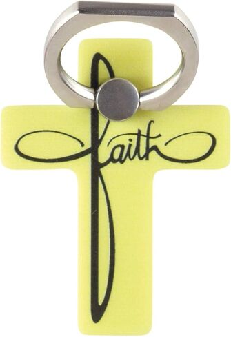 Dicksons Faith Sunshine Yellow 3 x 2 Zinc Alloy Metal Cell Phone Ring Holder Stand in Saudi Arabia