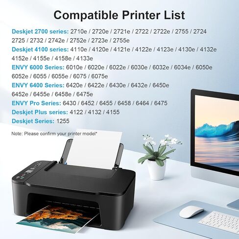 خرطوشة حبر متوافقة مع INKCLOUD بديلة ذات إنتاجية أعلى لحبر الطابعة HP 67XL لحبر HP 6055 6052 6058 6075 Pro 6455 6455e 6452 6458 1255 2732 2752 2755e 4140 4155 (1 أسود 1 ثلاثي الألوان، عبوتان)... in Kuwait