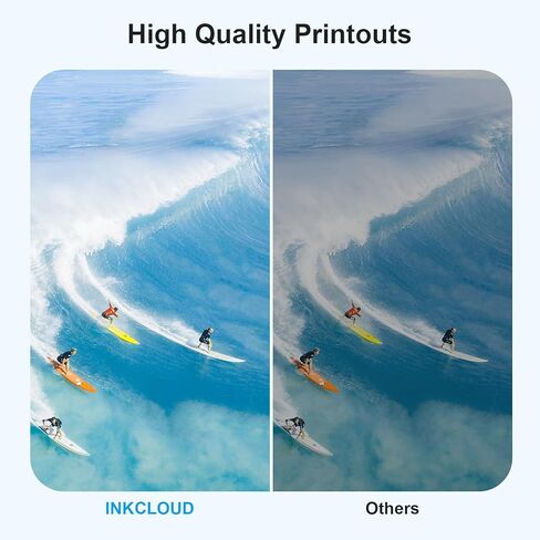 خرطوشة حبر متوافقة مع INKCLOUD بديلة ذات إنتاجية أعلى لحبر الطابعة HP 67XL لحبر HP 6055 6052 6058 6075 Pro 6455 6455e 6452 6458 1255 2732 2752 2755e 4140 4155 (1 أسود 1 ثلاثي الألوان، عبوتان)... in Kuwait