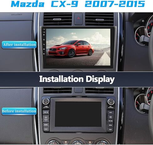 2G+64G Android 13 Car Stereo for Mazda CX-9 2007-2015 with Wireless Apple Carplay and Android Auto,10.1'' HD Touchscreen Car Radio with WiFi,GPS Navigation,Bluetooth,FM/RSD Radio,SWC+AHD Rear Camera in Saudi Arabia