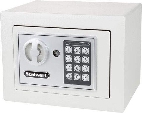 Digital Safe - Electronic Steel Safe with Keypad and Manual Override Keys - Protect Money, Jewelry, Passports - For Home, Business by Stalwart (Pink) in Saudi Arabia