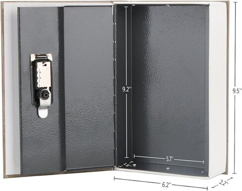 Diversion Book Safe with Combination Lock, Decaller Hidden Safe Box of Dictionary Shape, 9.5" x 6.2" x 2.2" in Saudi Arabia