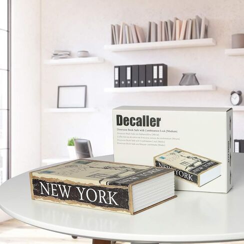 Diversion Book Safe with Combination Lock, Decaller Hidden Safe Box of Dictionary Shape, 9.5" x 6.2" x 2.2" in Saudi Arabia