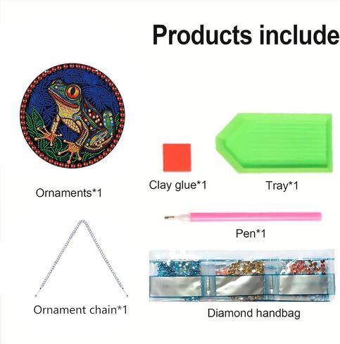 LYENYI DIY 5D الضفدع الماس مجموعات الطلاء شنقا علامة جدار الفن علامة الضفدع الماس الفن Suncatcher نافذة معلقة زخرفة نافذة المعلقات للبالغين المنزل حديقة جدار الباب 7.4 * 7.4in in Kuwait