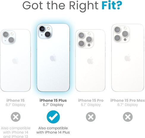 Case-Mate iPhone 15 Plus / 14 Plus 6.7"" Case - Touch of Pearl [10FT Drop Protection] [Compatible with MagSafe] Magnetic Cover with Cute Bling Sparkle, Anti-Scratch, Shockproof, Slim, CM049250-V15P in Saudi Arabia