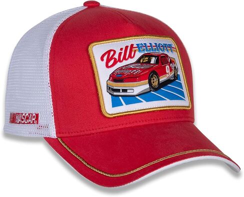 قبعة Bill Elliott #9 أسرع سيارة سباق في العالم من NASCAR ذات رقعة خلفية شبكية حمراء لسائقي الشاحنات in Saudi Arabia