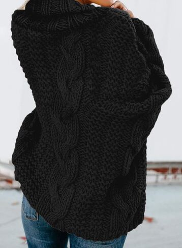 Dokotoo Womens 2023 Loose Oversized Casual Turtle Neck Sweater Pullover Top in Kuwait