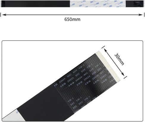 650MM 30Pin FPC Cable Adapter Board Wiring Cable for Sidewinder X1 3D Printer Replacement Accessories in Saudi Arabia