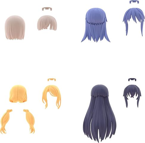 Bandai Hobby - 30 Minute Sisters - Option Hair Style Parts Vol. 8 All 4 Types, Bandai Spirits 30 MS Model Kit in Saudi Arabia