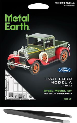 مجموعة نماذج معدنية ثلاثية الأبعاد من Metal Earth Fascinations لعام 1931 Ford Model A مع ملاقط in Saudi Arabia
