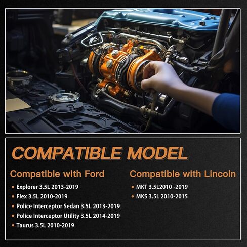 Right Side Turbo Turbocharger 790318-0006 Compatible with Fo-rd Flex Taurus Explorer Sport Lin-coln MKS MKT 3.5L V6 2010-2019 790318-5004S AA5E6K682BA in Kuwait