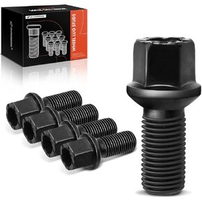 A-Premium M14-1.50 Wheel Studs Compatible with Volkswagen Jetta Passat CC Golf Tiguan Beetle Audi A3 A4 A5 A6 A7 Quattro A8 Front or Rear Side 5-PC Set