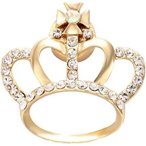 Women Magnetic Clip Holder Shiny Crown Magnetic Eyeglass Holder Pin