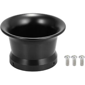 Motoforti Black 50mm Inner Dia Motorcycle Air Filter Intake Velocity Stack Aluminum Alloy