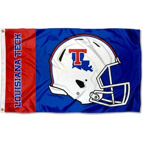 Louisiana Tech Bulldogs Football Helmet Flag