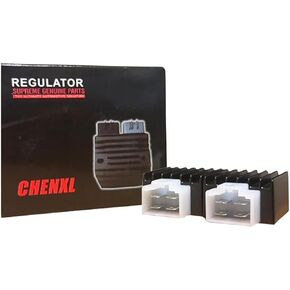 2-Pack ChenXL 4 pin Half Wave Voltage Regulator Rectifier - Fits GY6 50cc-120cc Chinese Scooters, Go Karts, ATVs - Compatible with Tao Tao ATA-110, Coolster 110CC 3050B, Roketa, Kazuma Meerkat 50cc