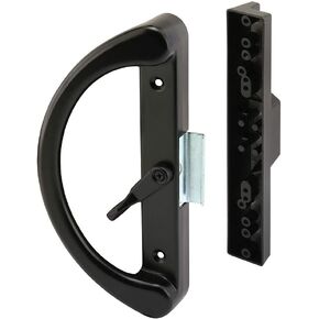 Prime-Line C 1238, Reverse Hook, 4-15/16 in, Black Sliding Door Cam Latch